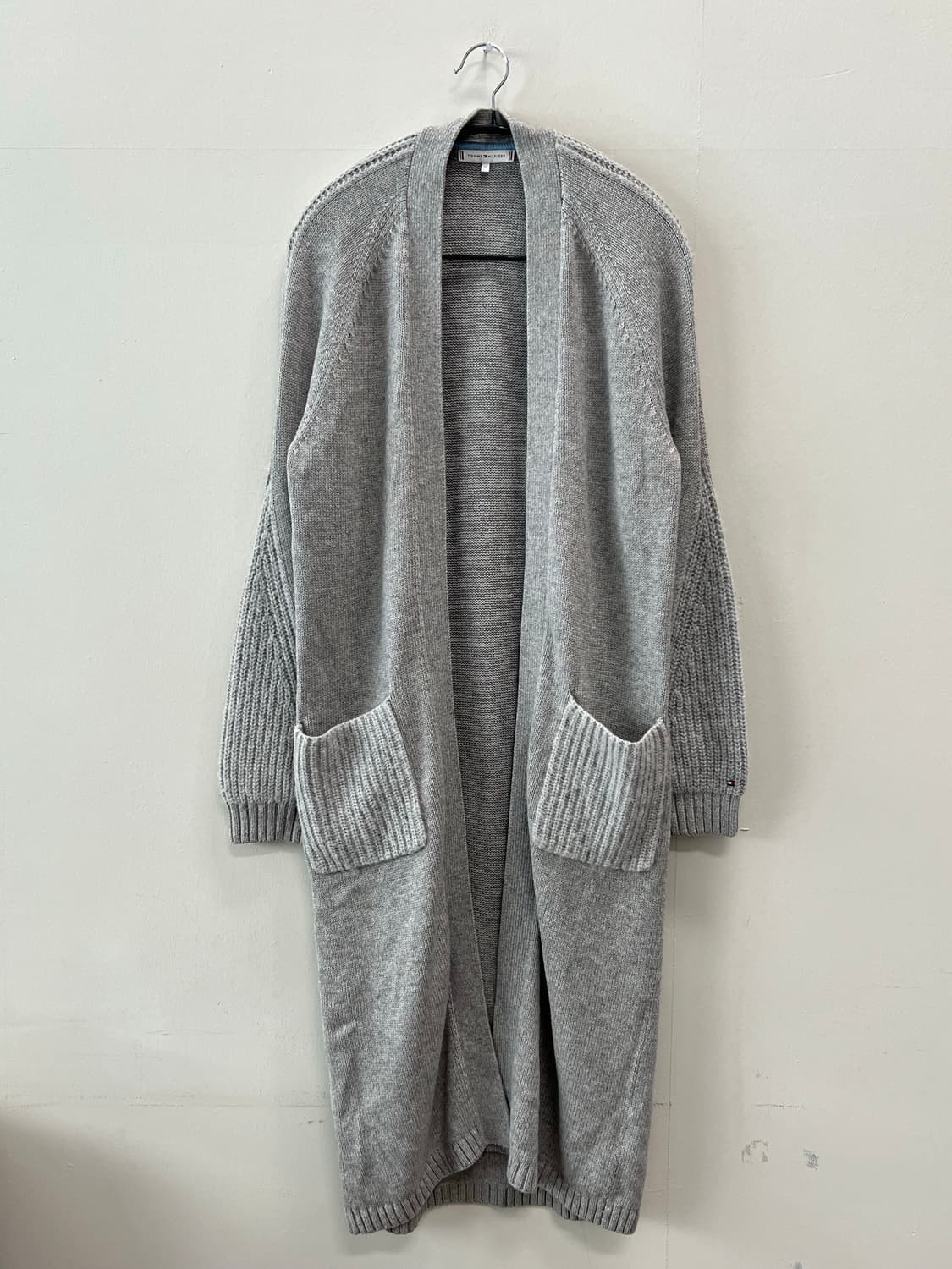 (XS) 타미힐피거 롱 니트 가디건 그레이 상품이미지2