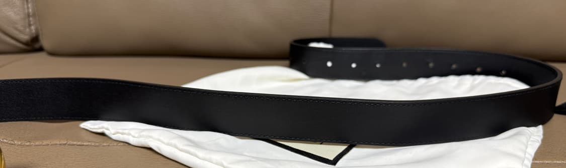 [100/40] 구찌 GG 마몽 레더 벨트 금장 상품이미지7