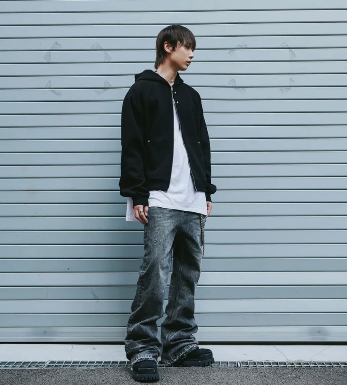 로어링라드 플레어 워시드 데님팬츠 상품이미지1