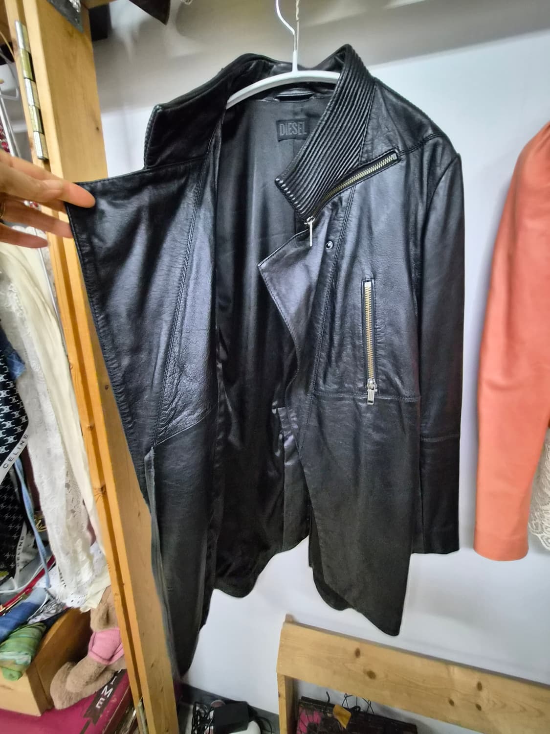 디젤 DIESEL 양가죽 코트 상품이미지5