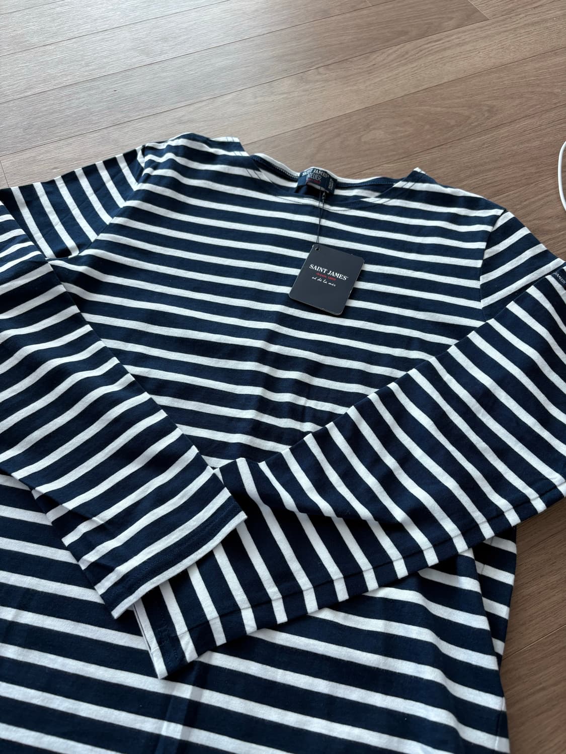 세인트제임스 네이비화이트 가라티롱L 상품이미지1