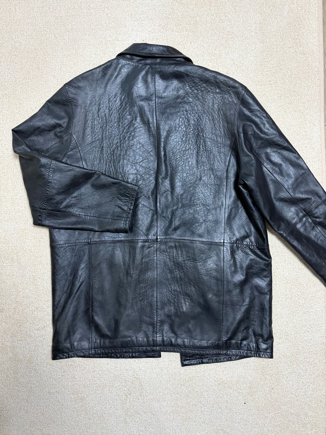 L) 에디바우어 램스킨 레더 카코트 올드갭 카코트 상품이미지5