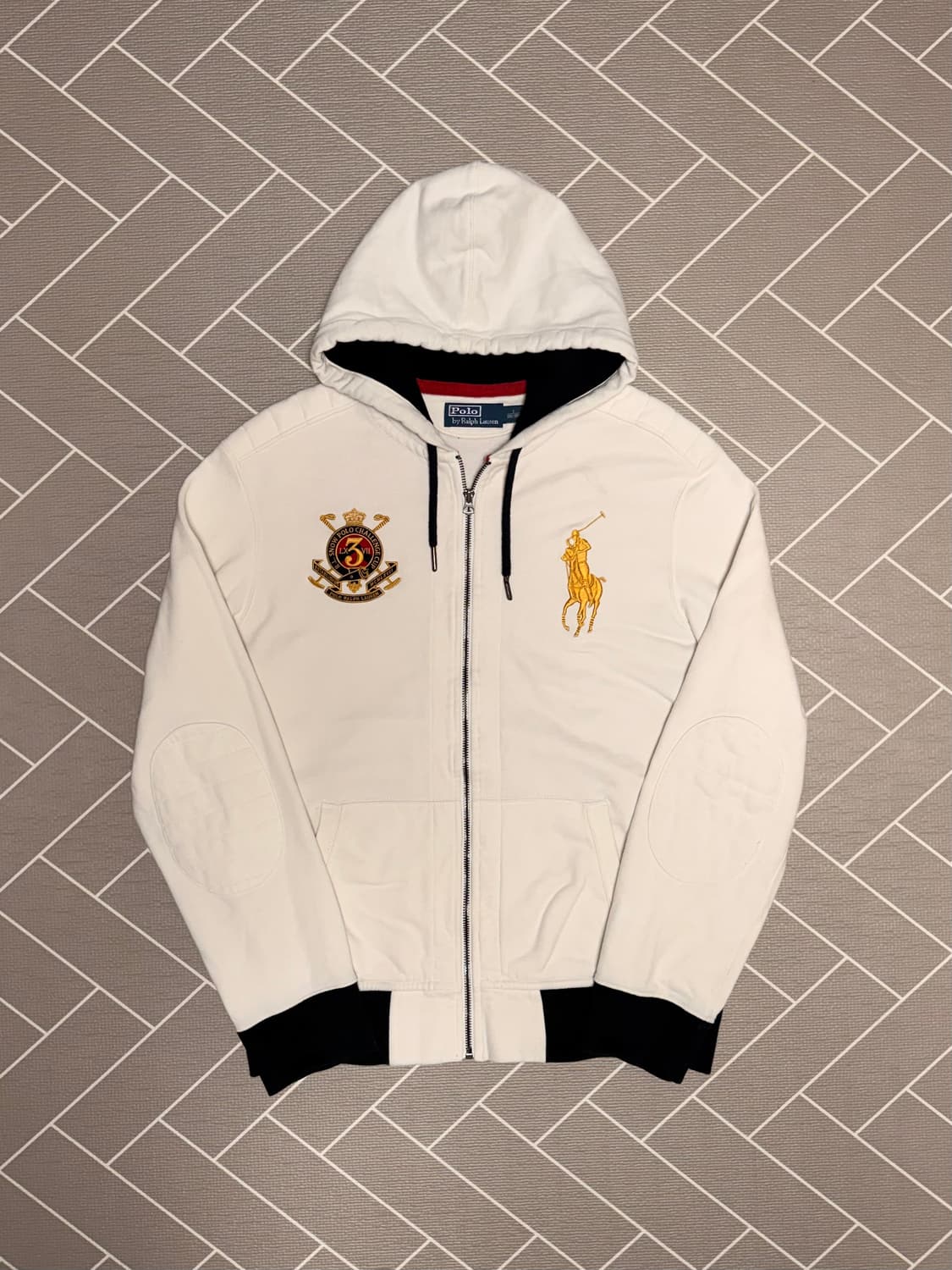 폴로 빅포니 후드집업 화이트 상품이미지2
