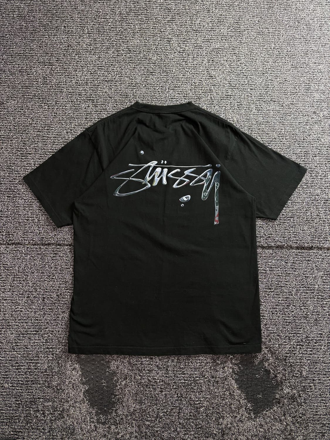 스투시 머큐리 빅로고 반팔티 블랙 3471 상품이미지4