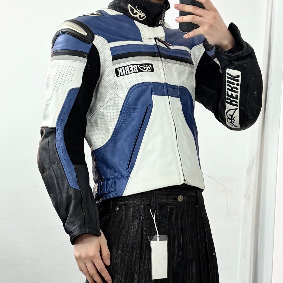 Berik 소가죽 레이싱 자켓 상품이미지2