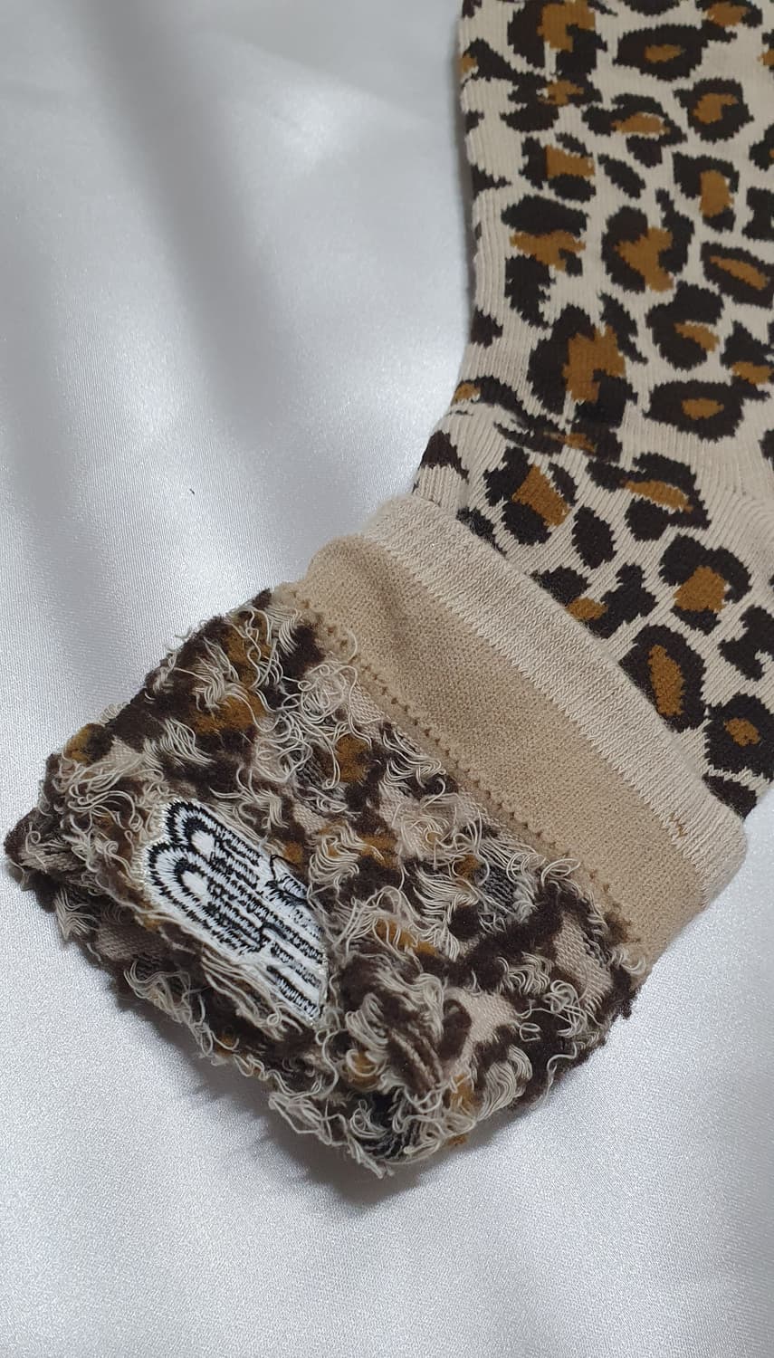 호피 레오파드 브라운 블랙 뉴발란스 양말 상품이미지9