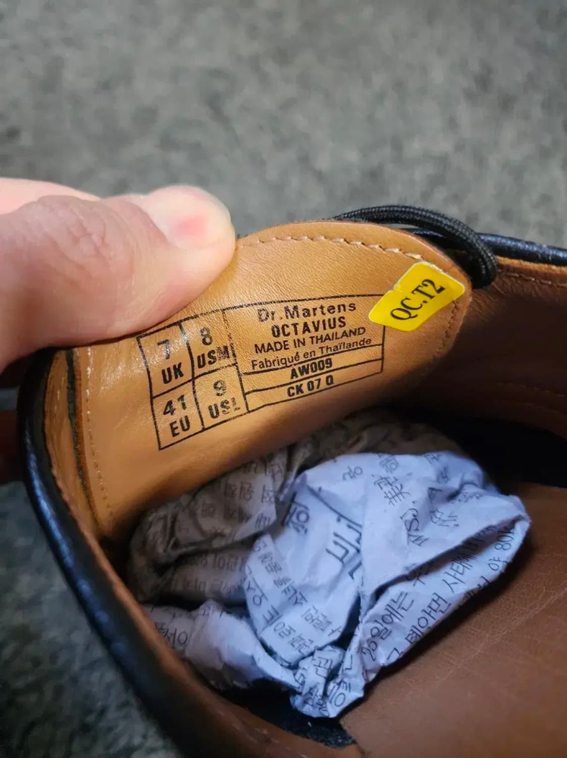닥터마틴 블랙 더비 옥타비우스 uk7 260사이즈 상품이미지3