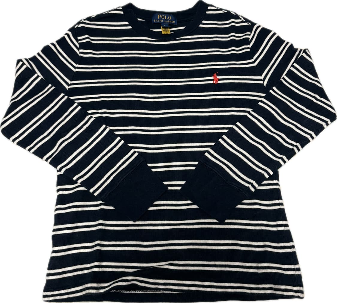Polo Ralph Lauren 스트라이프 콤드 스웨터 M 상품이미지1