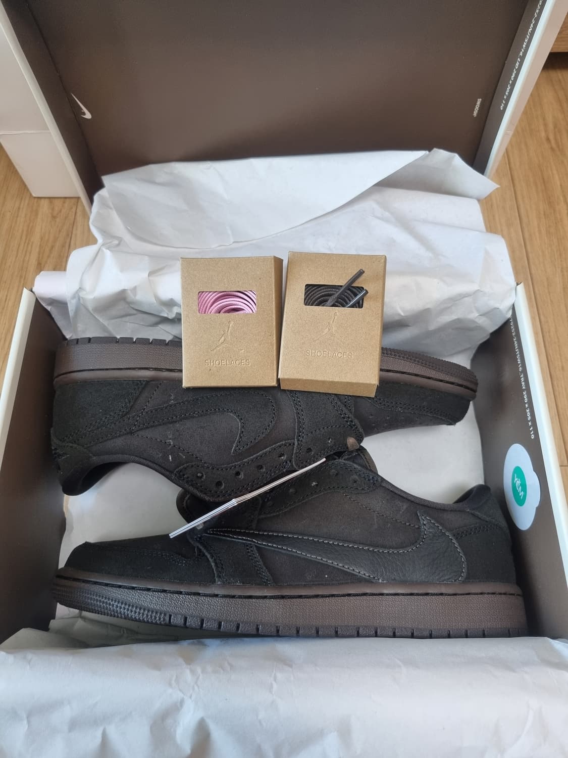 조던 1 x 트래비스 스캇 레트로 로우 OG SP 벨벳 브라운 250 상품이미지3