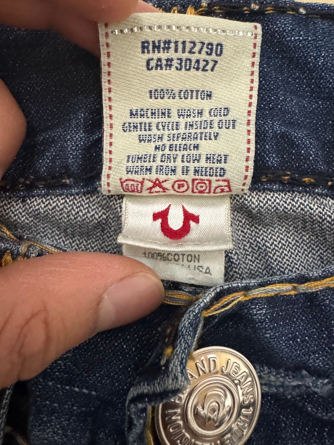 트루릴리전 플레어 데미지 부츠컷 데님팬츠 상품이미지5