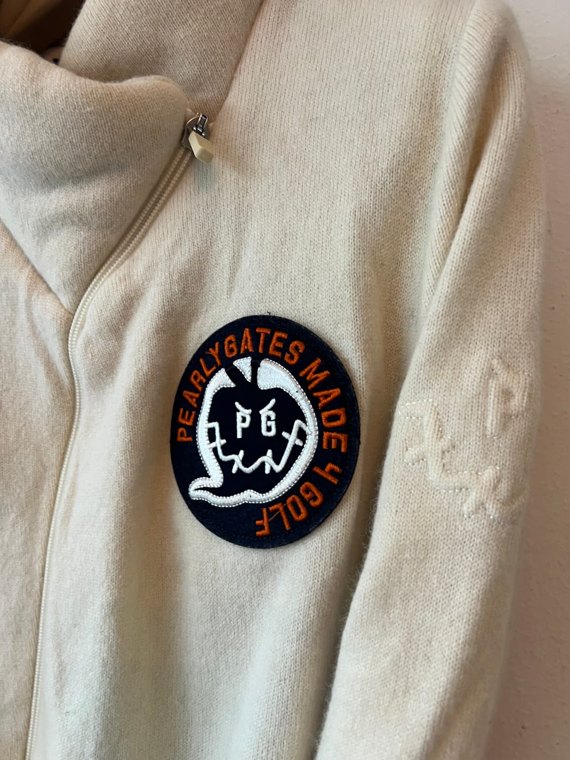 파리게이츠 여성 아이보리 울방풍집업점퍼 패딩니트점퍼 상품이미지4