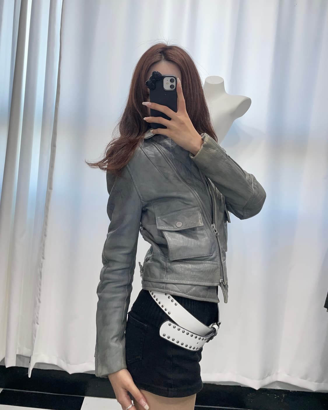 🎸ZADIG&VOLTAIRE 민트 레더 자켓🎸 상품이미지3