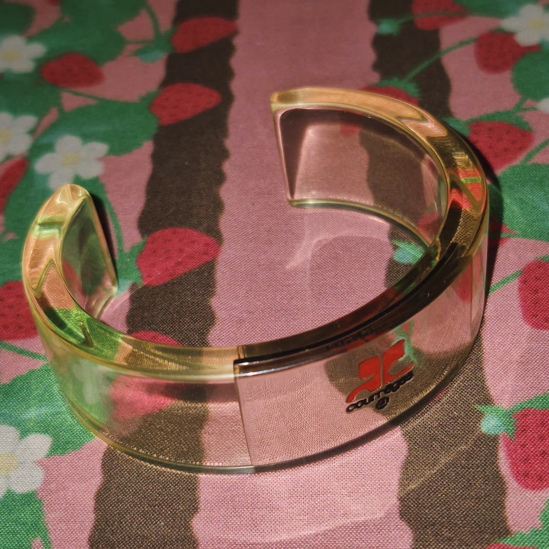 90s 꾸레쥬 실버925 스포티 클리어 뱅글 상품이미지9