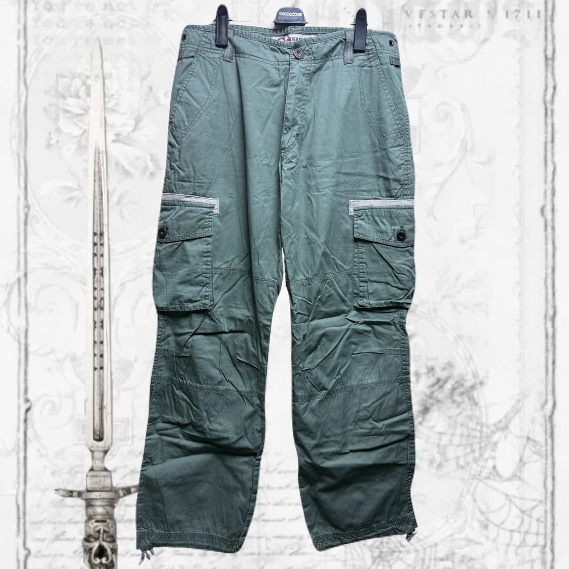 y2k 카키 카고팬츠 상품이미지1