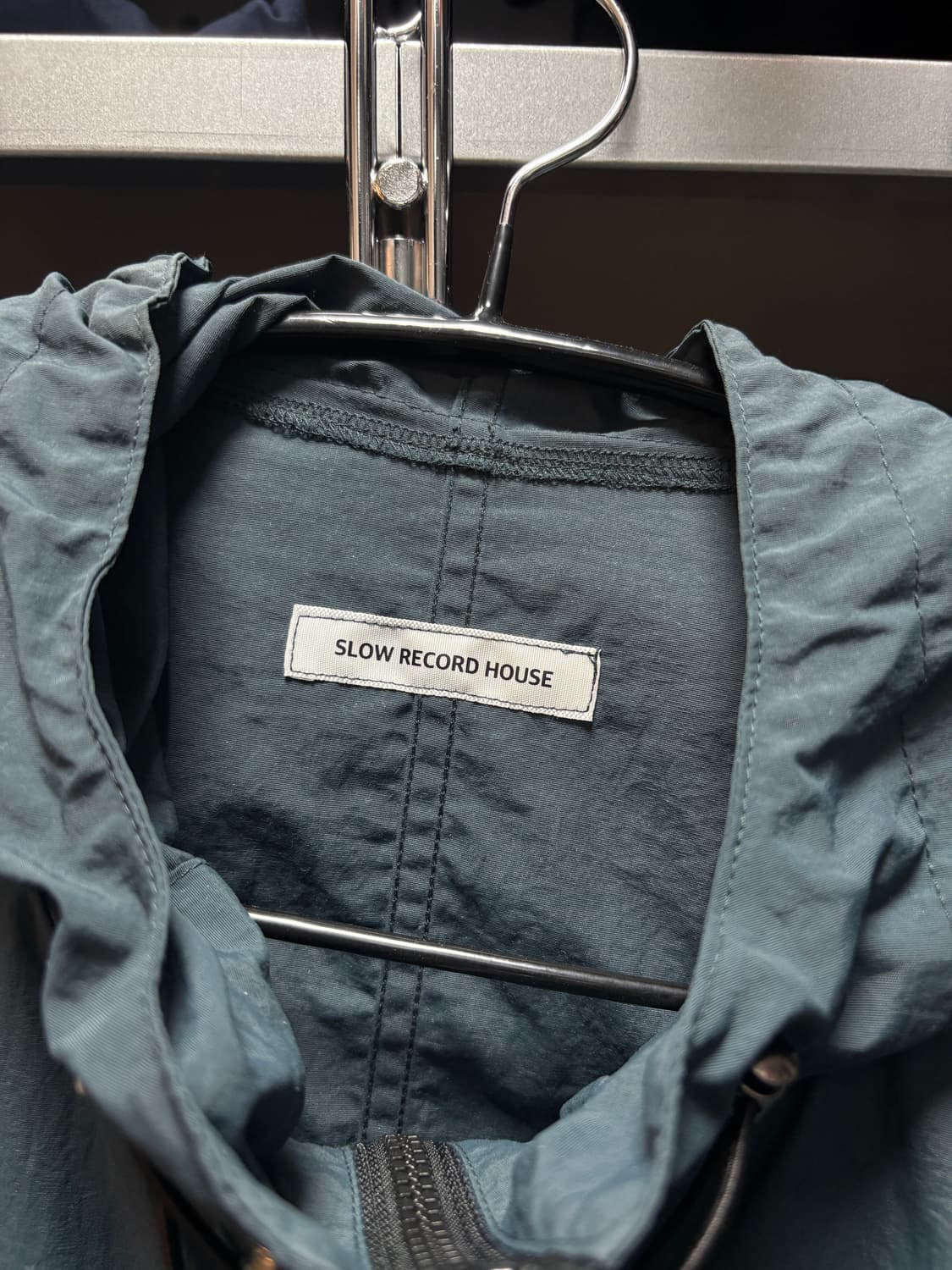 슬로우레코드하우스 윈드브레이커 자켓 청록  상품이미지5