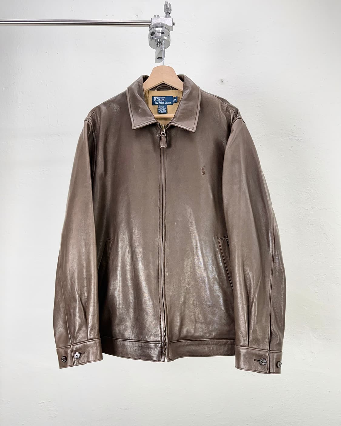 폴로 랄프로렌 브라운 쉽 맥스 웰 블루종 레더 자켓 상품이미지1