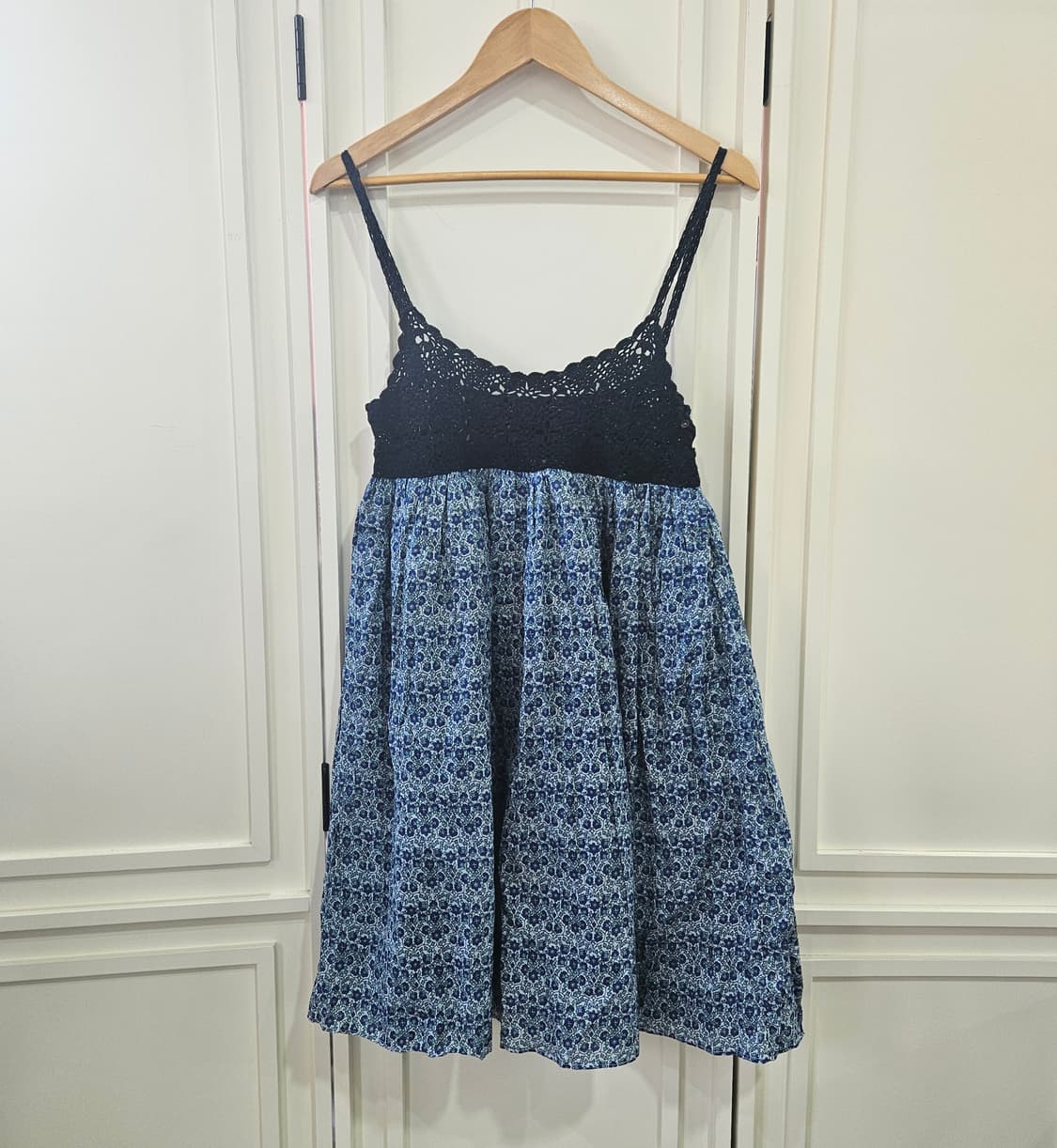 크로쉐 레이어드 플라워 원피스 상품이미지1