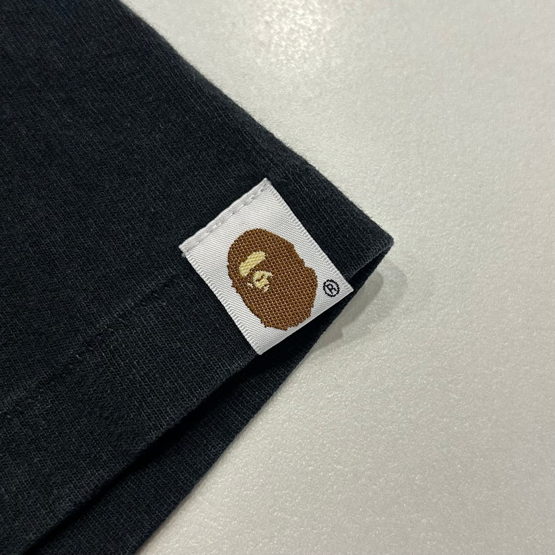 [2XL] 베이프 컬리지 ABC 블루카모 반팔 티셔츠 블랙 A385 상품이미지8