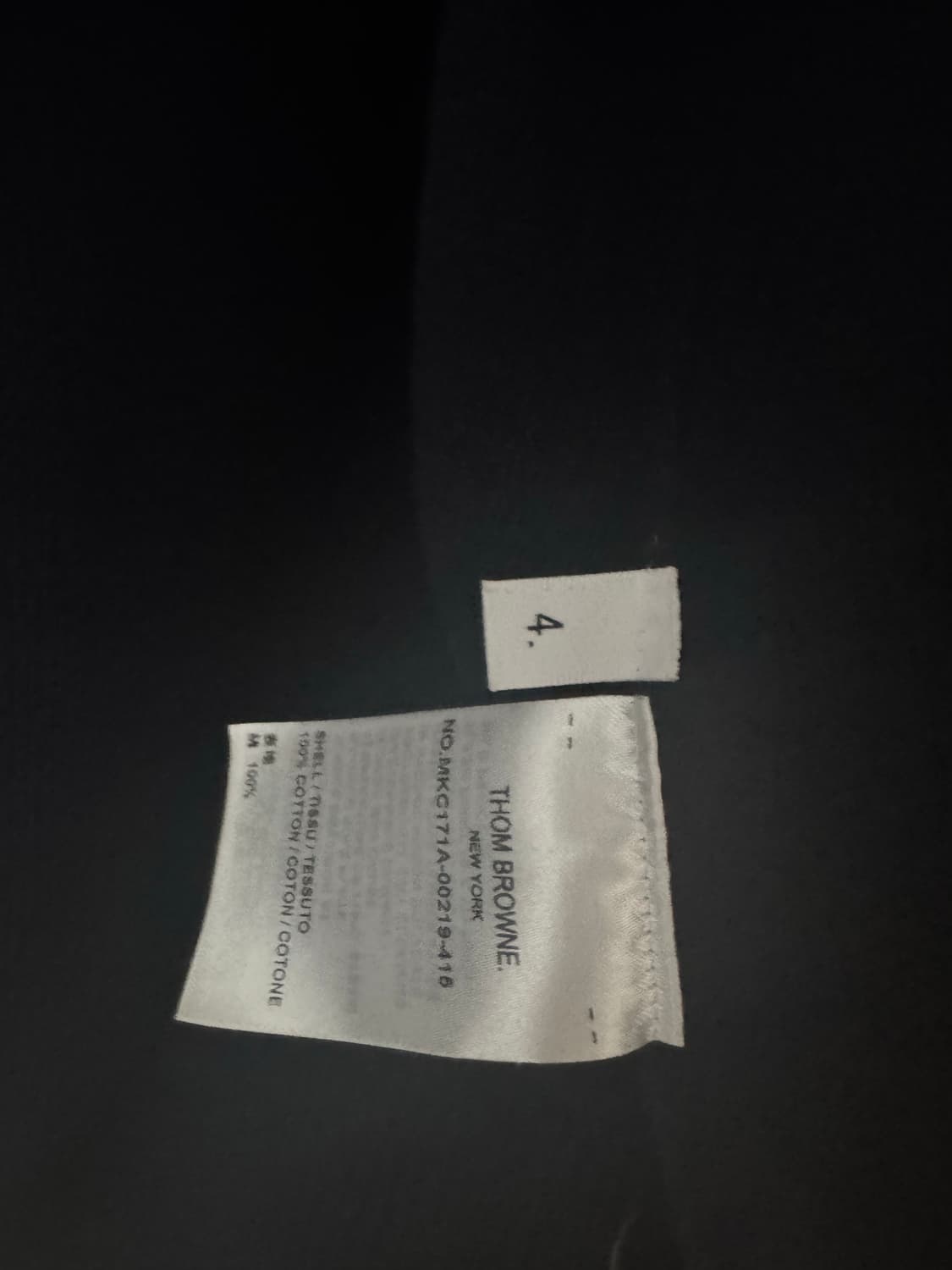 톰브라운 밀라노 스티치 금장 가디건 네이비 4사이즈 상품이미지3