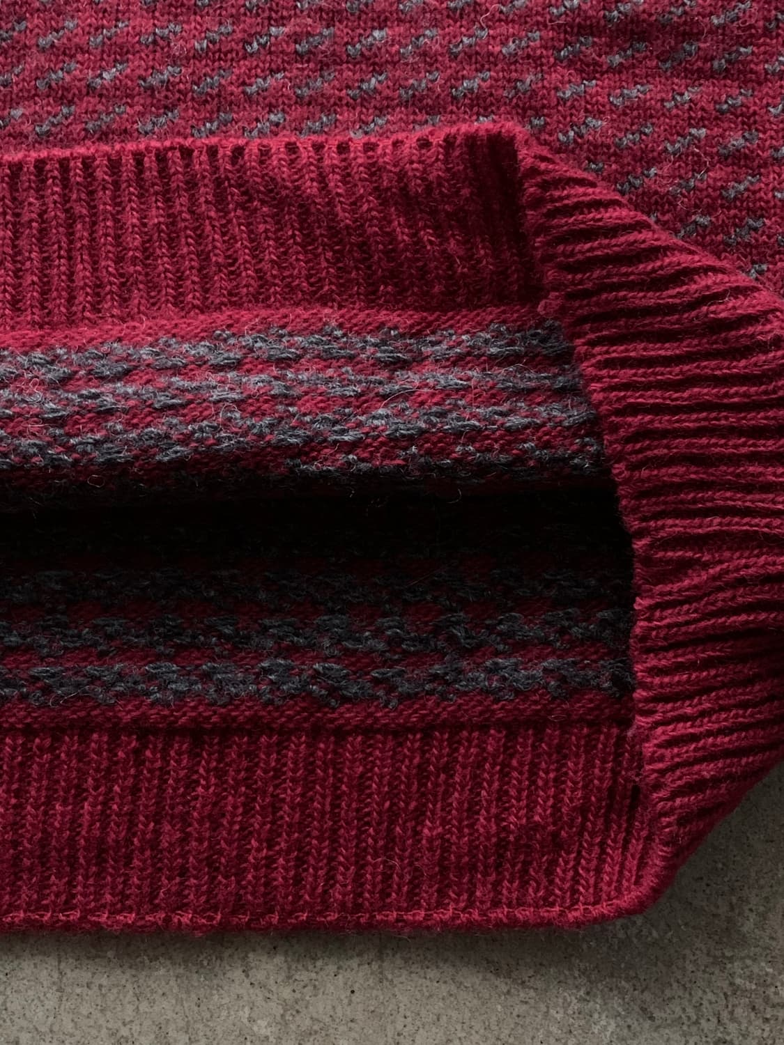 00s 엘엘빈 버드아이 노르위전 스웨터 상품이미지5