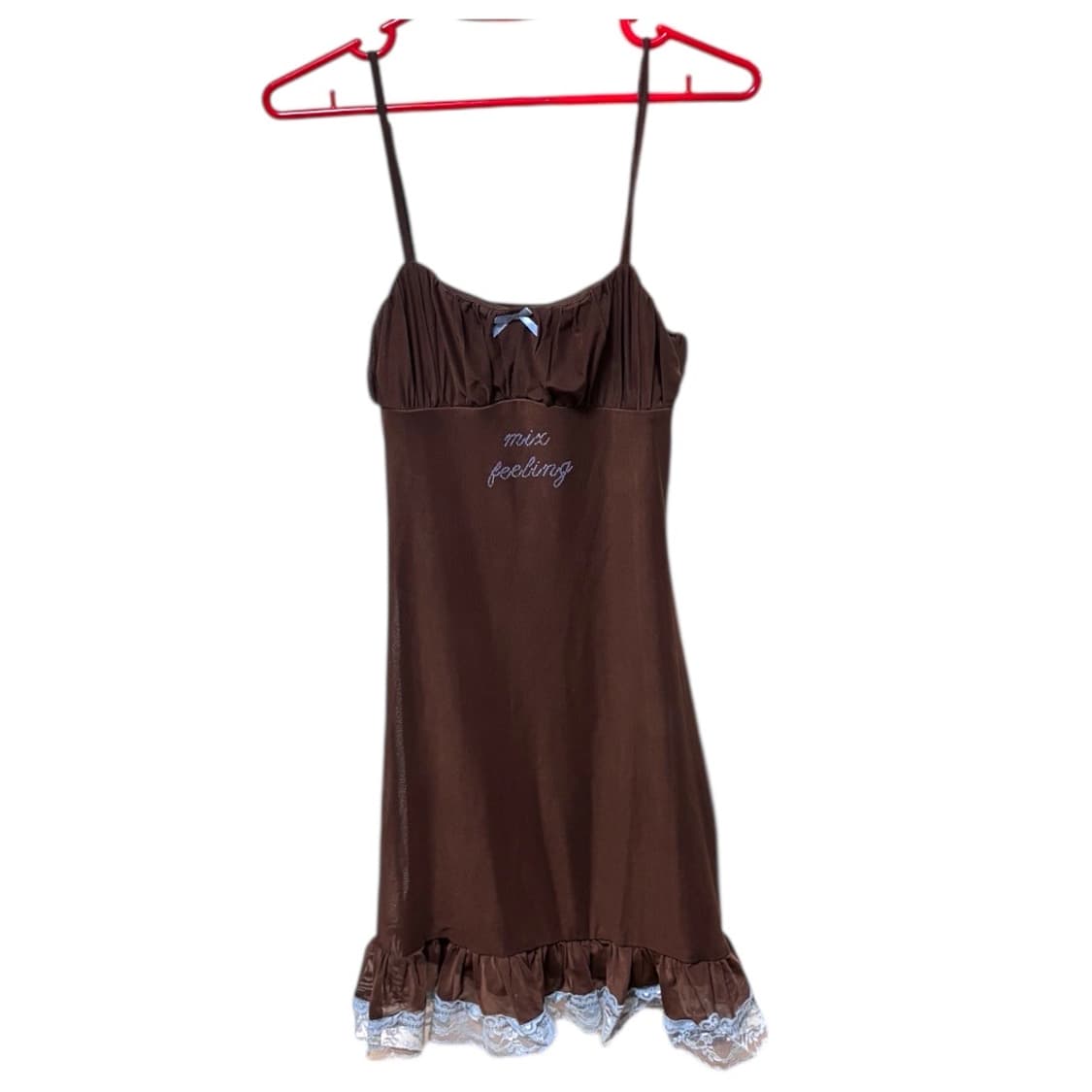 [착샷O] 샵사이다 샵사이더 브라운 레이스 원피스 상품이미지2