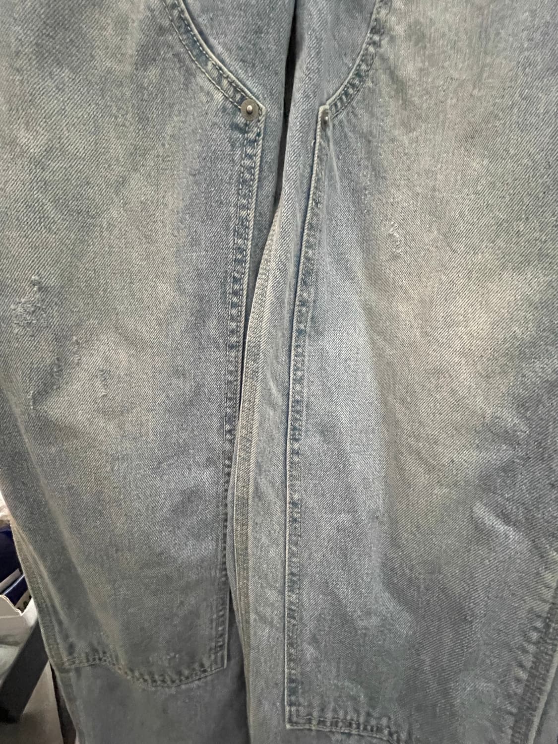 디스이즈네버댓 더블니 카펜터 연청 데님 blue S 상품이미지5