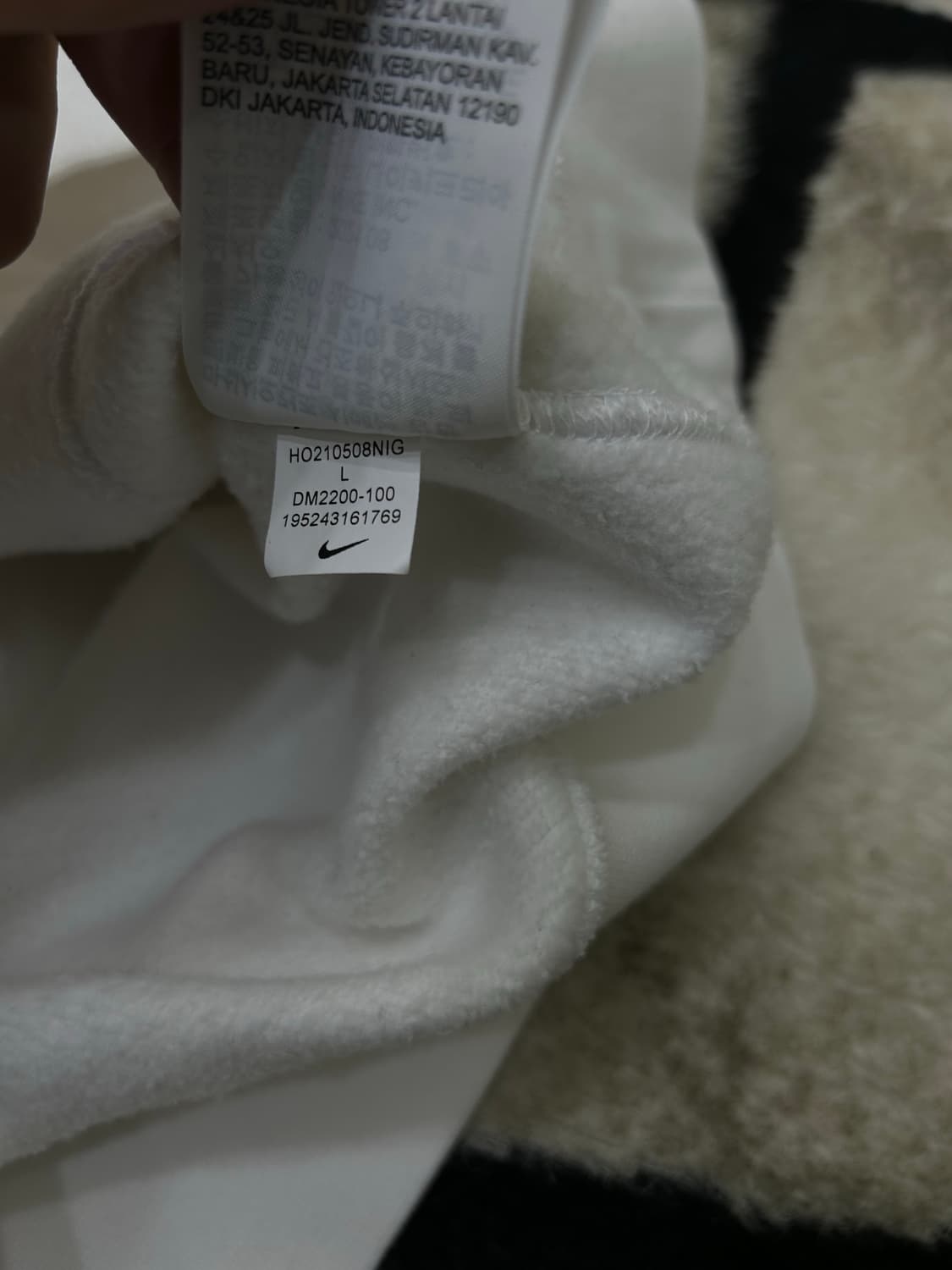 [L]나이키 스포츠 Keep it Clean 후드/화이트/기모 상품이미지8