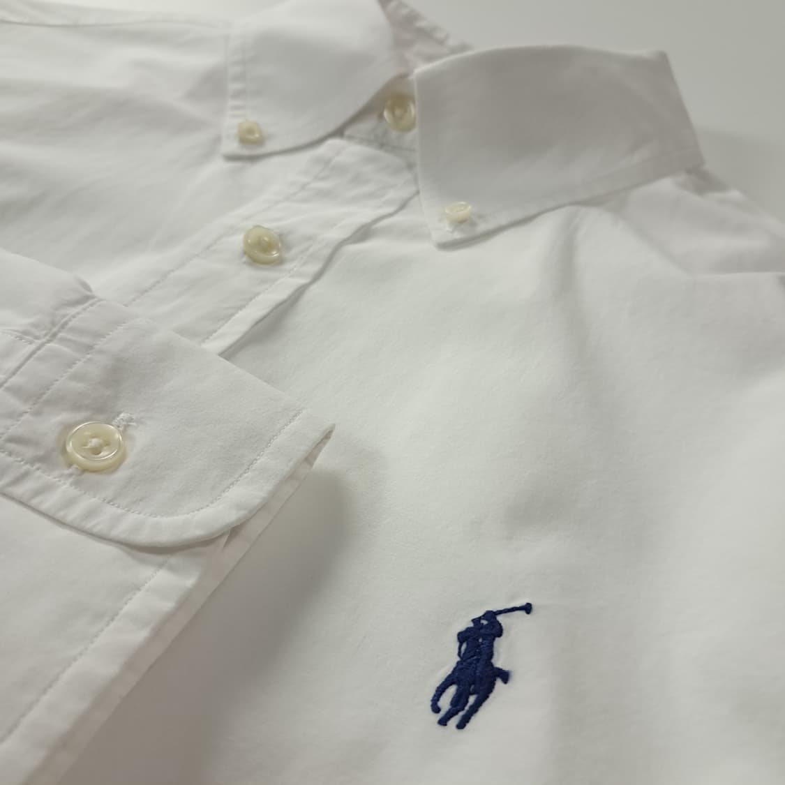 CK185 S 폴로 슬림핏 네이비포니 화이트 셔츠 남방 상품이미지4