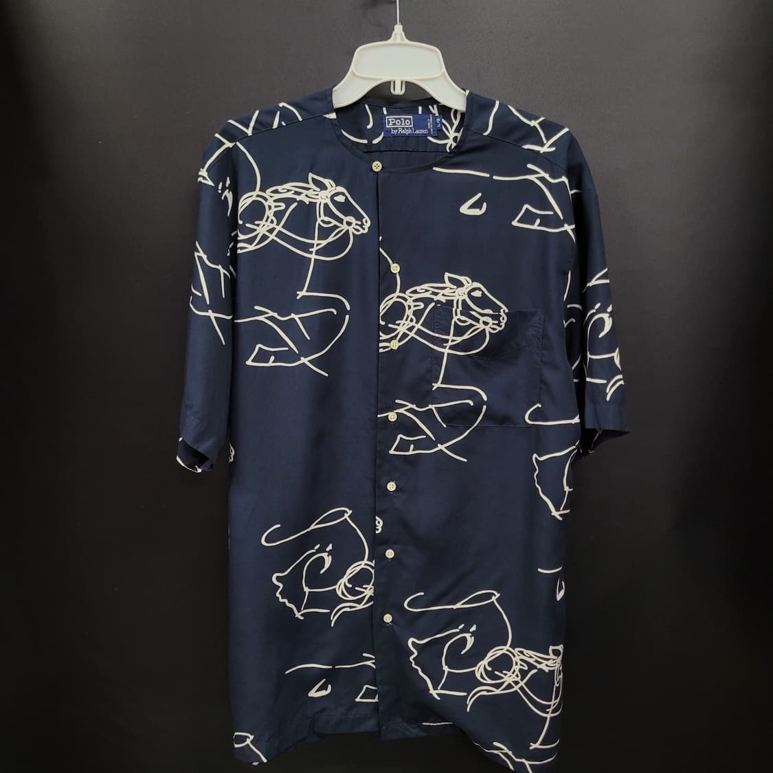 Ralph Lauren 랄프로렌 90s 빈티지 헨리넥 레이온 셔츠  상품이미지10
