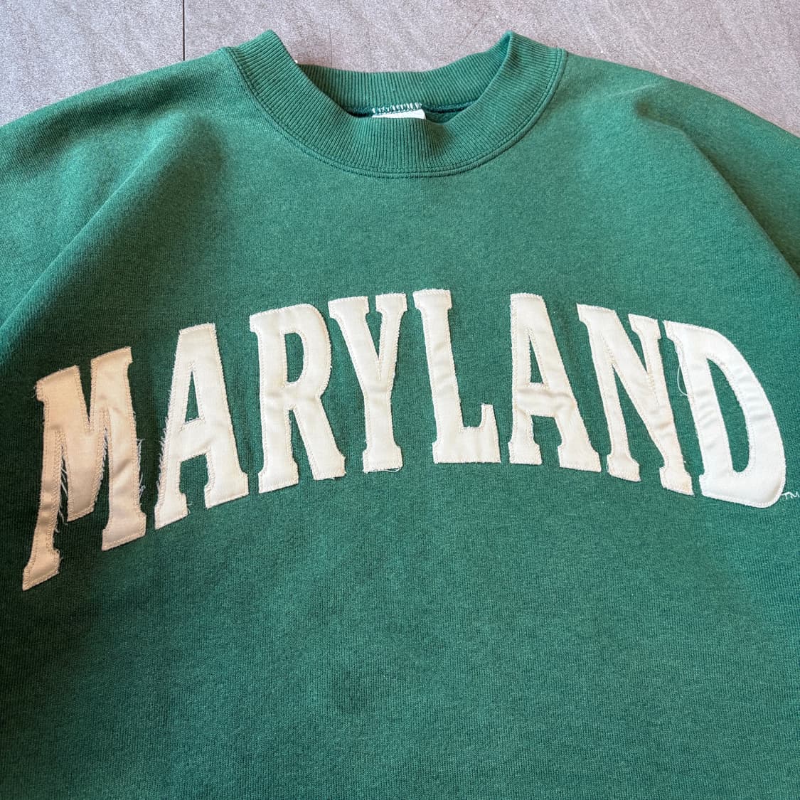 90s 90년대 생산 챔피온 그린 스웻 셔츠 상품이미지6