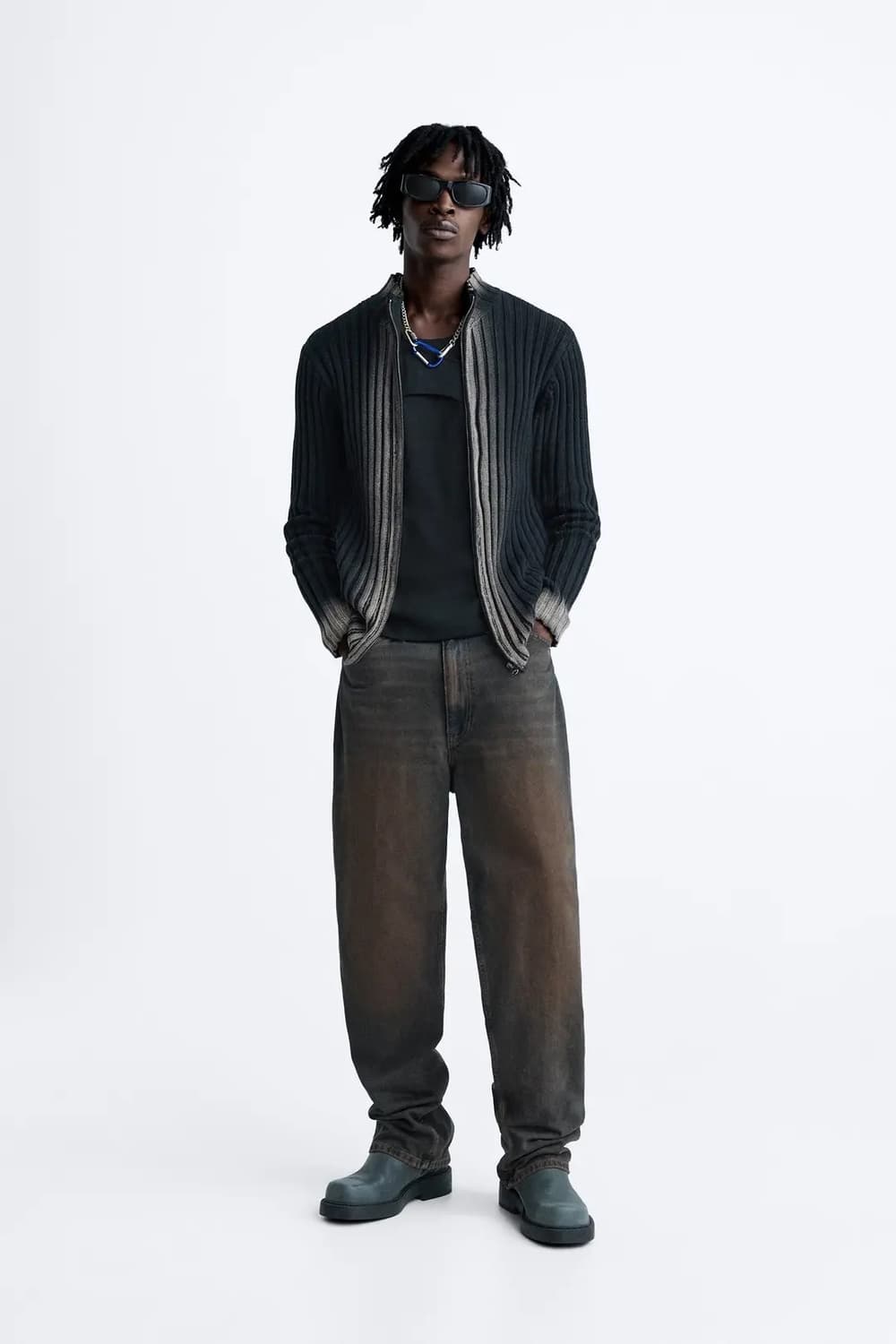 자라 페이디드 집업 가디건 ZARA Faded Zip-up Cardiga 상품이미지3