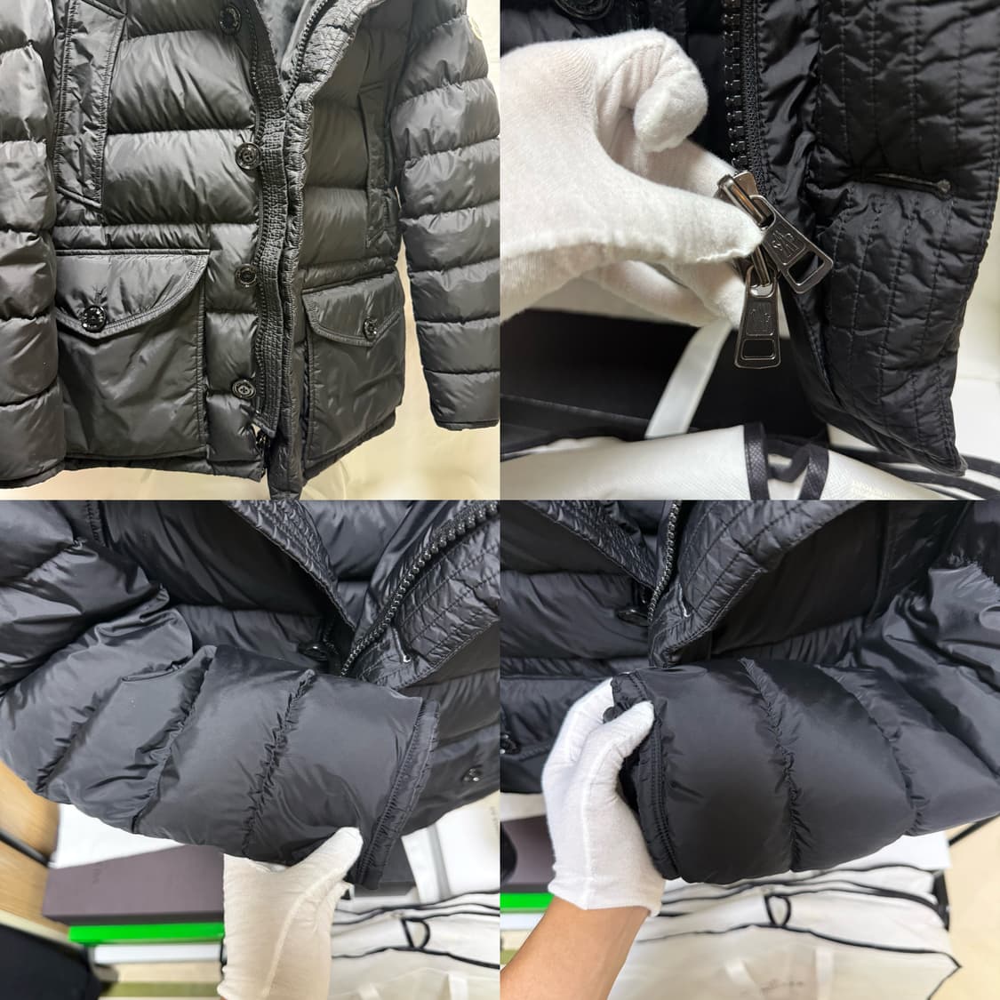 몽클레어 클루니 패딩 롱 다운 자켓 블랙 상품이미지5