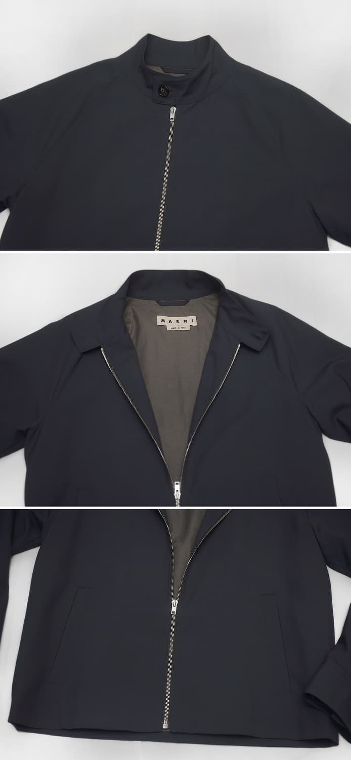 신품급) 마르니 버튼넥 집업 블루종 미니멀 자켓 (48 / 100+) 상품이미지4