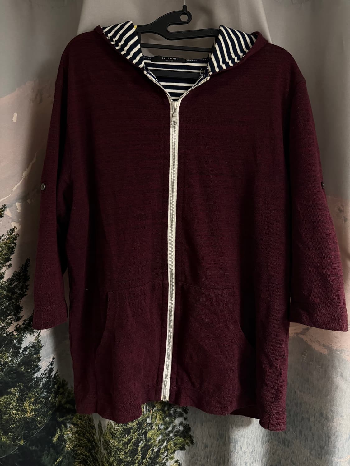 vintage 스트라이프 후드집업  상품이미지1