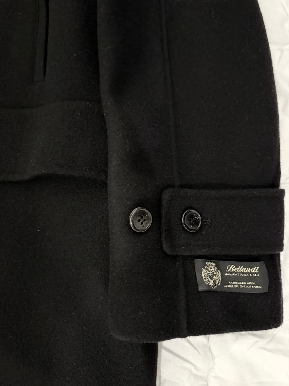 비이커 핸드메이드 발마칸 코트 블랙 상품이미지4