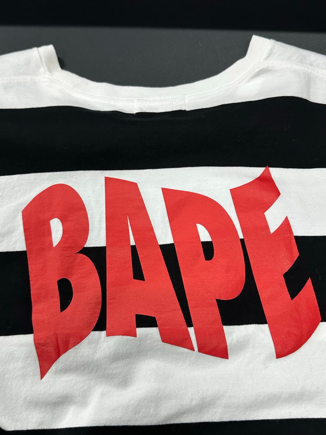 베이프 스트라이프 긴팔 티셔츠 상품이미지4