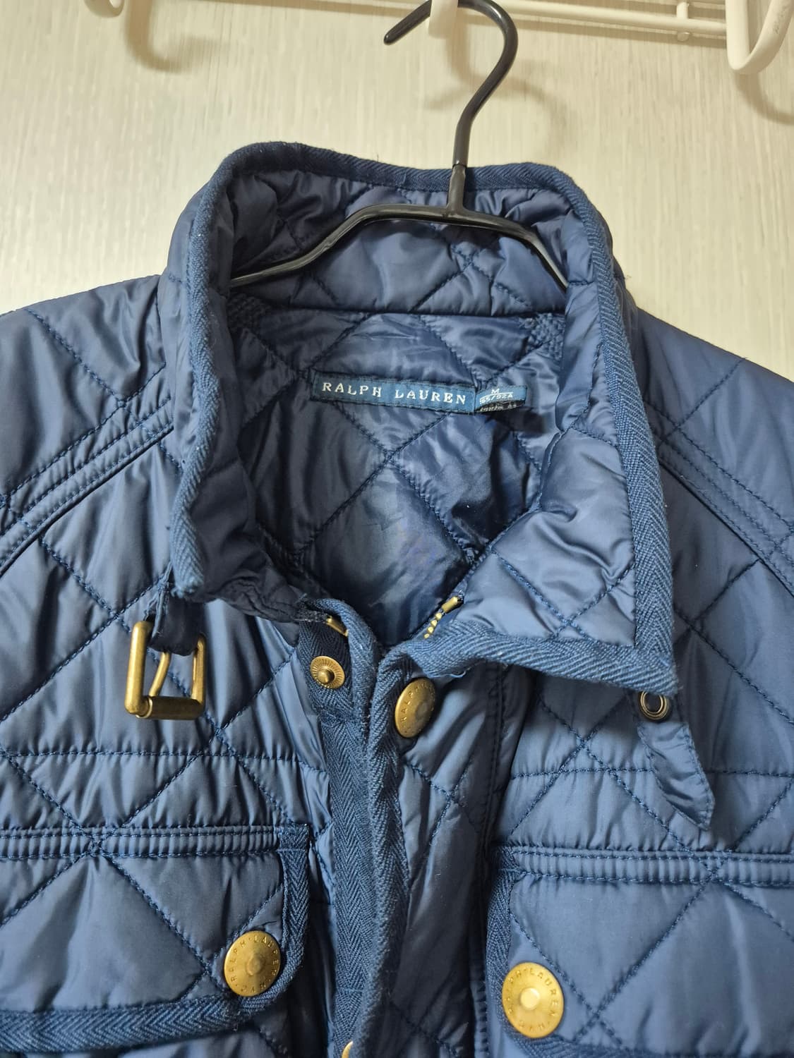 폴로 랄프로렌 클래식 퀼팅 자켓 경량패딩 M (66) 여성 상품이미지4