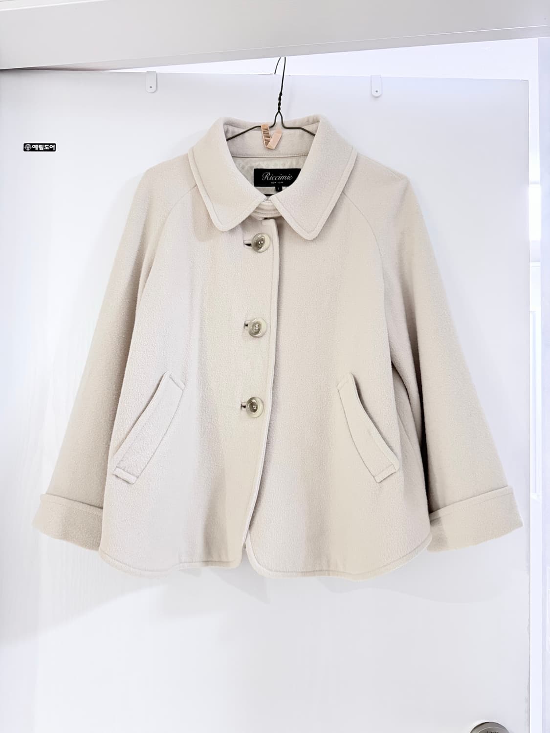 일본빈티지 아이보리 케이프 숏코트 상품이미지2