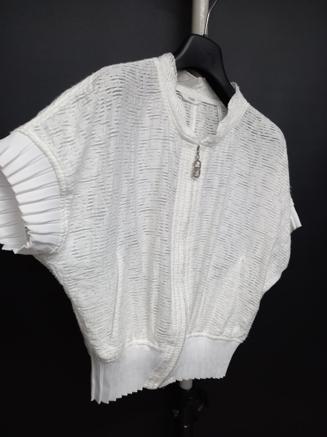 YARN 얀 춘하 숏 집업 가디건 자켓 55.66 상품이미지4