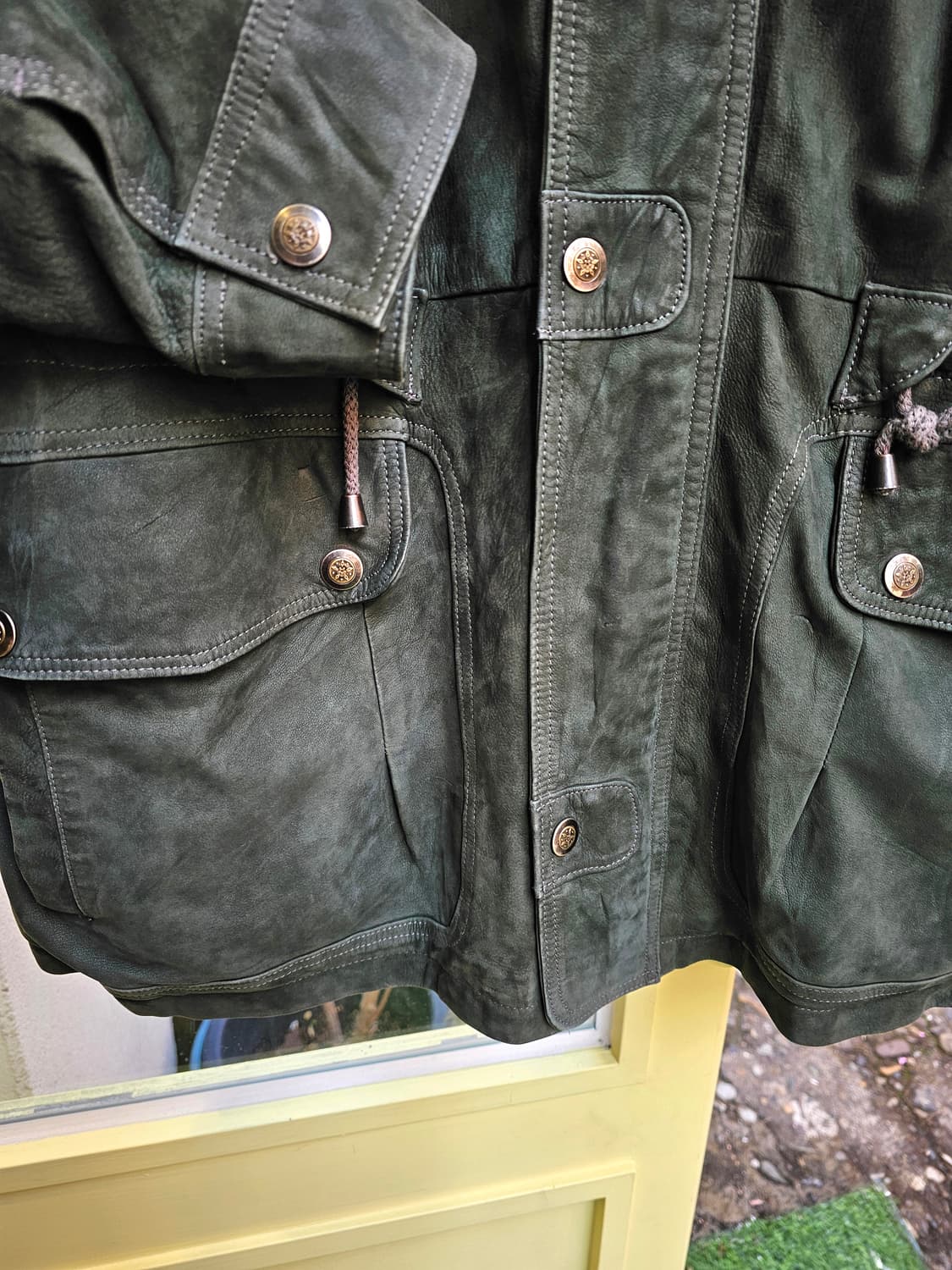 Schiattis Italy 카키 램스킨 필드자켓 상품이미지6