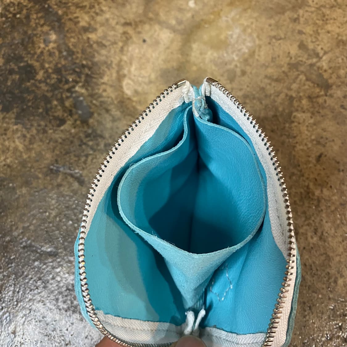 빈티지 고트스킨 미니 지퍼 지갑 상품이미지3