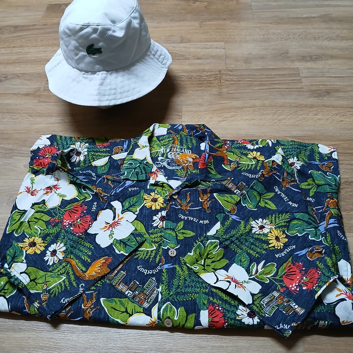 해외판 캔터베리뉴질랜드 하와이안 반팔 셔츠 남방 상품이미지3