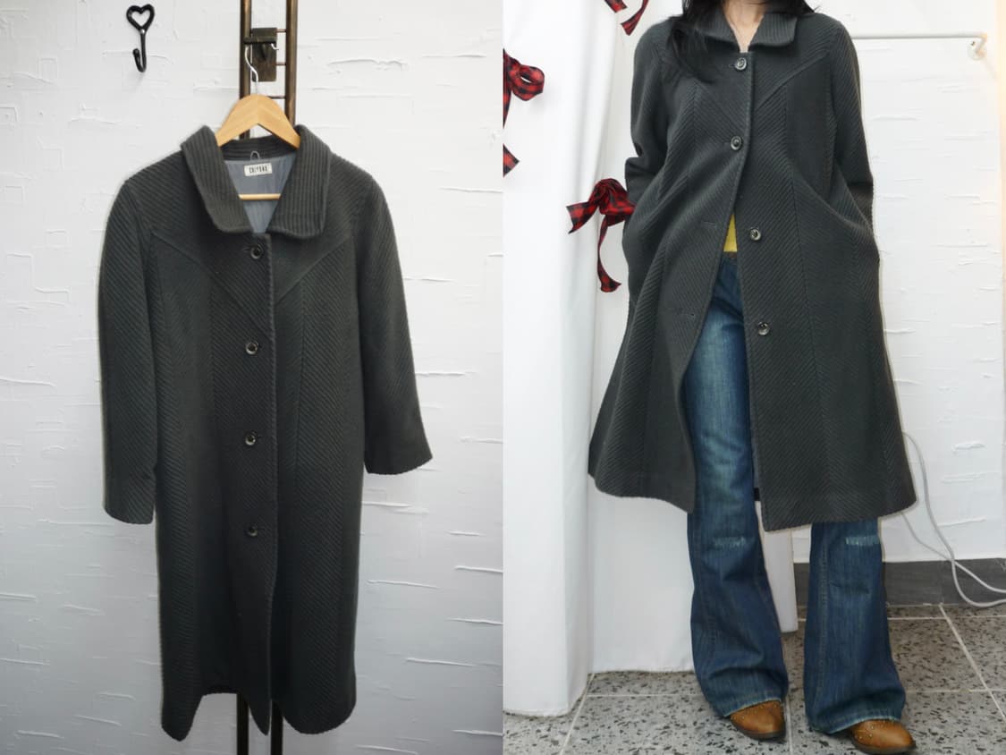 smoked charcoal wool coat 상품이미지1
