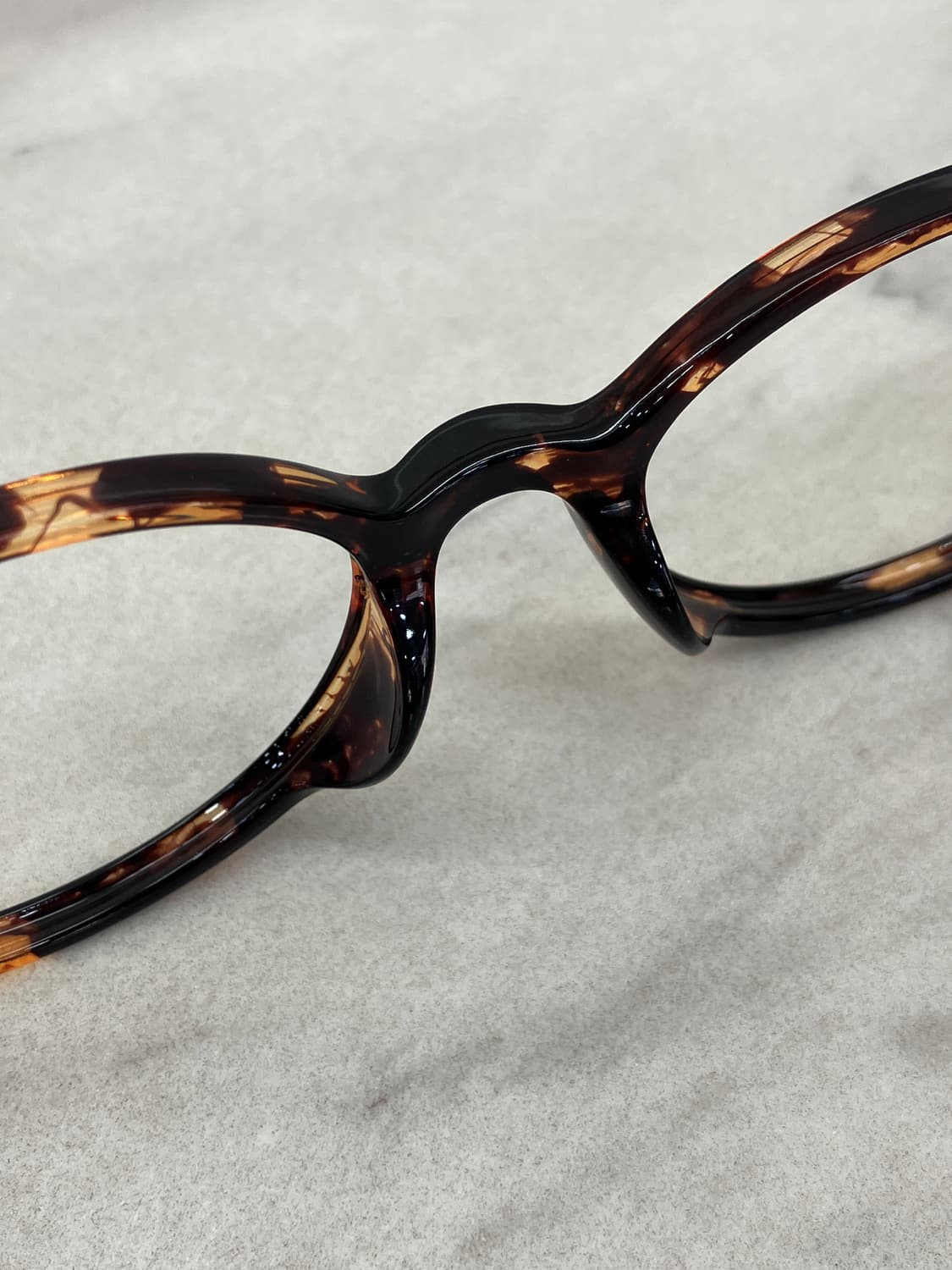 B73 KS 레오파드 슬림 오벌 뿔테 안경6859 상품이미지4