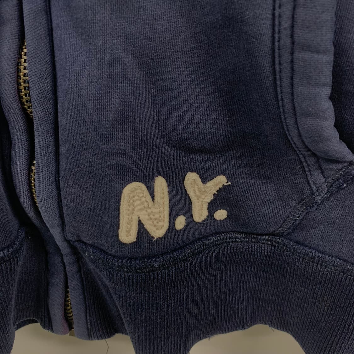 아베크롬비 y2k 와투케 네이비 헤비코튼 후드집업 상품이미지5