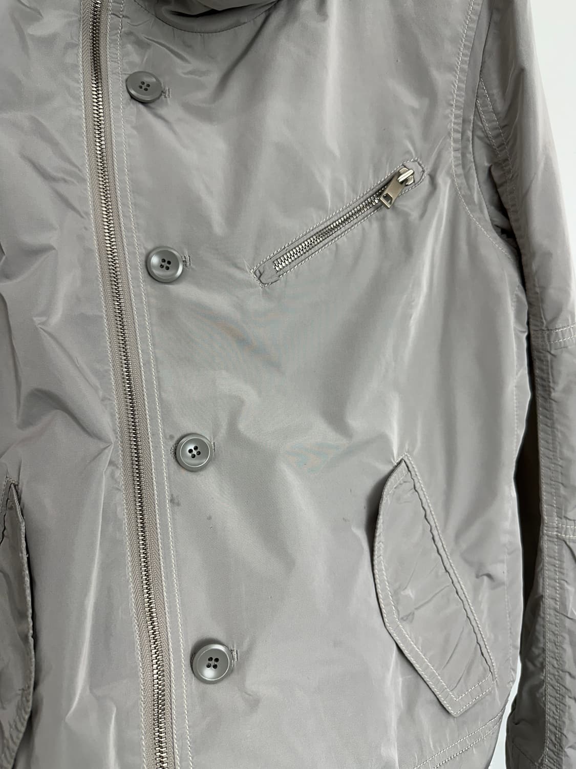 Solid Homme Asymmetrical Zip Button Jack 상품이미지6