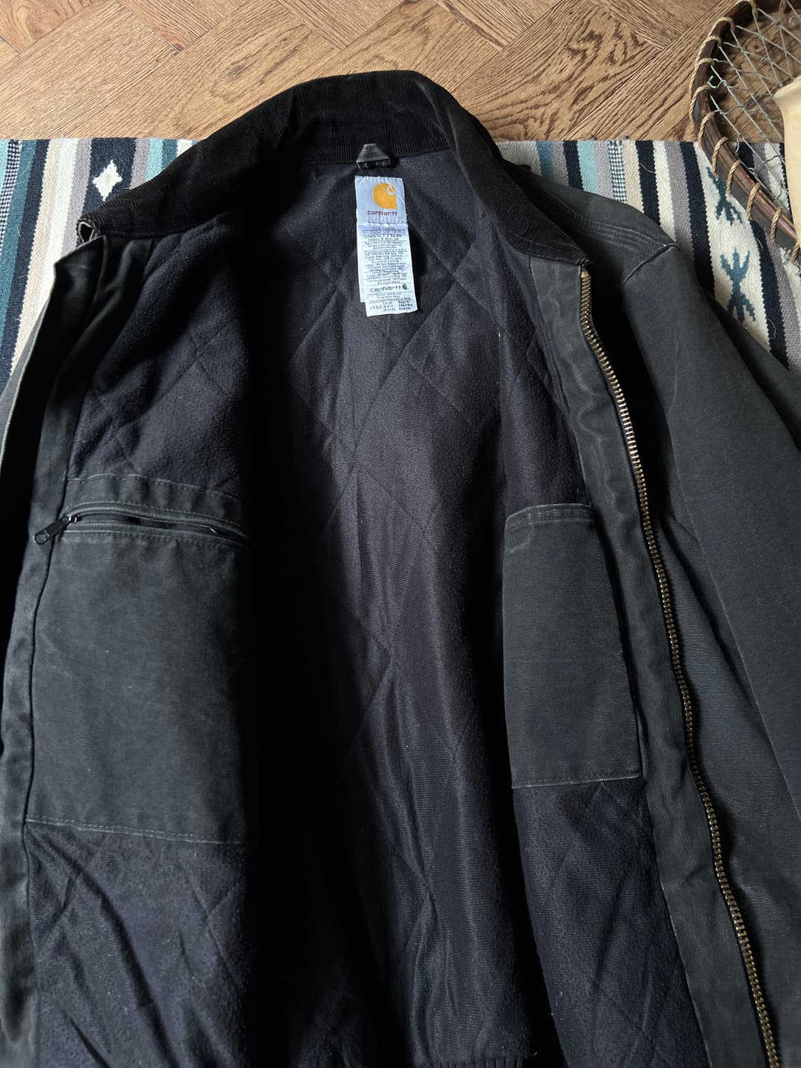 [L]칼하트 USA J14 산타페 BLK 블랙 워크자켓 상품이미지6