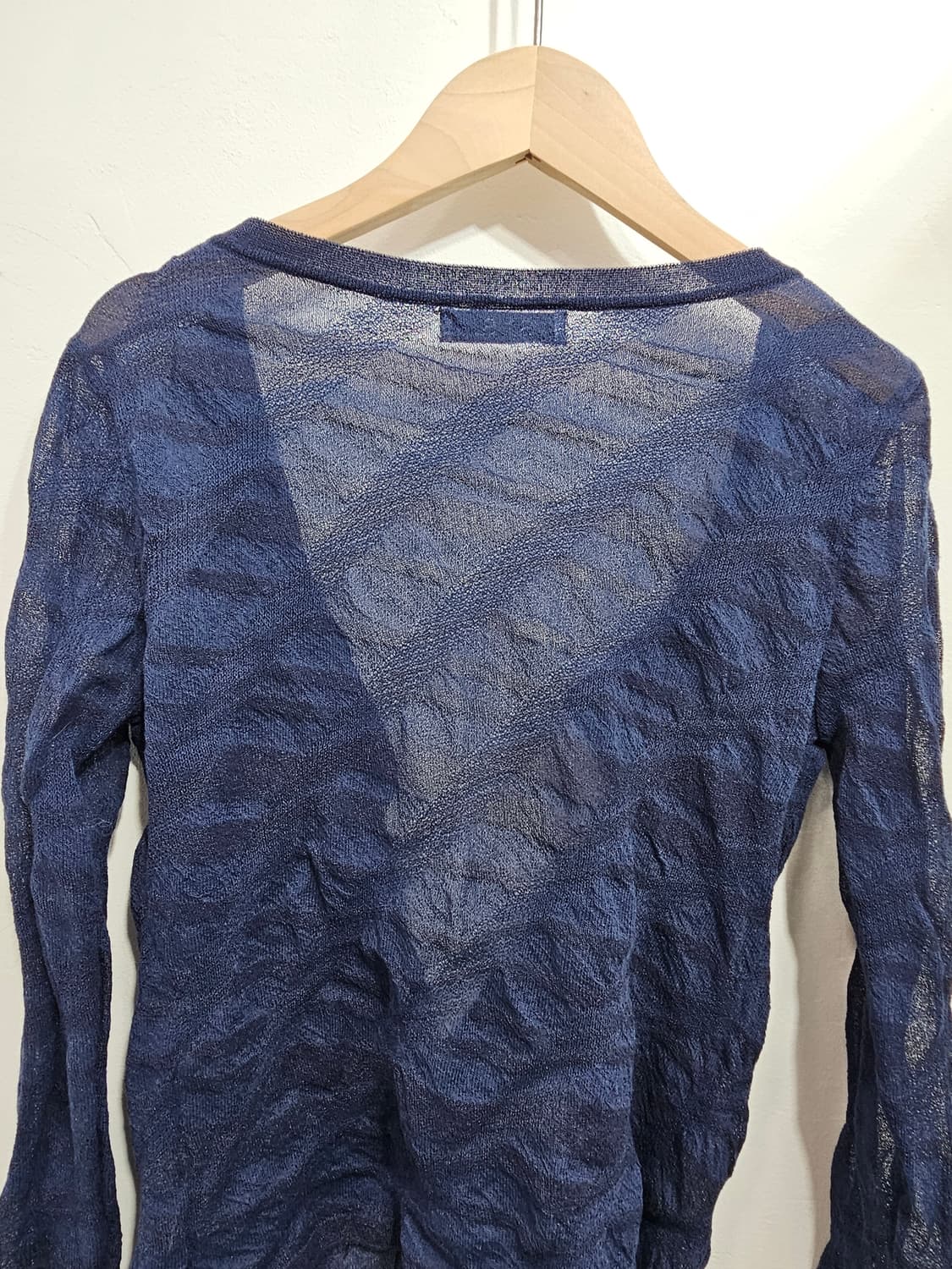 SJSJ 시스루 네이비 가디건 90 상품이미지8