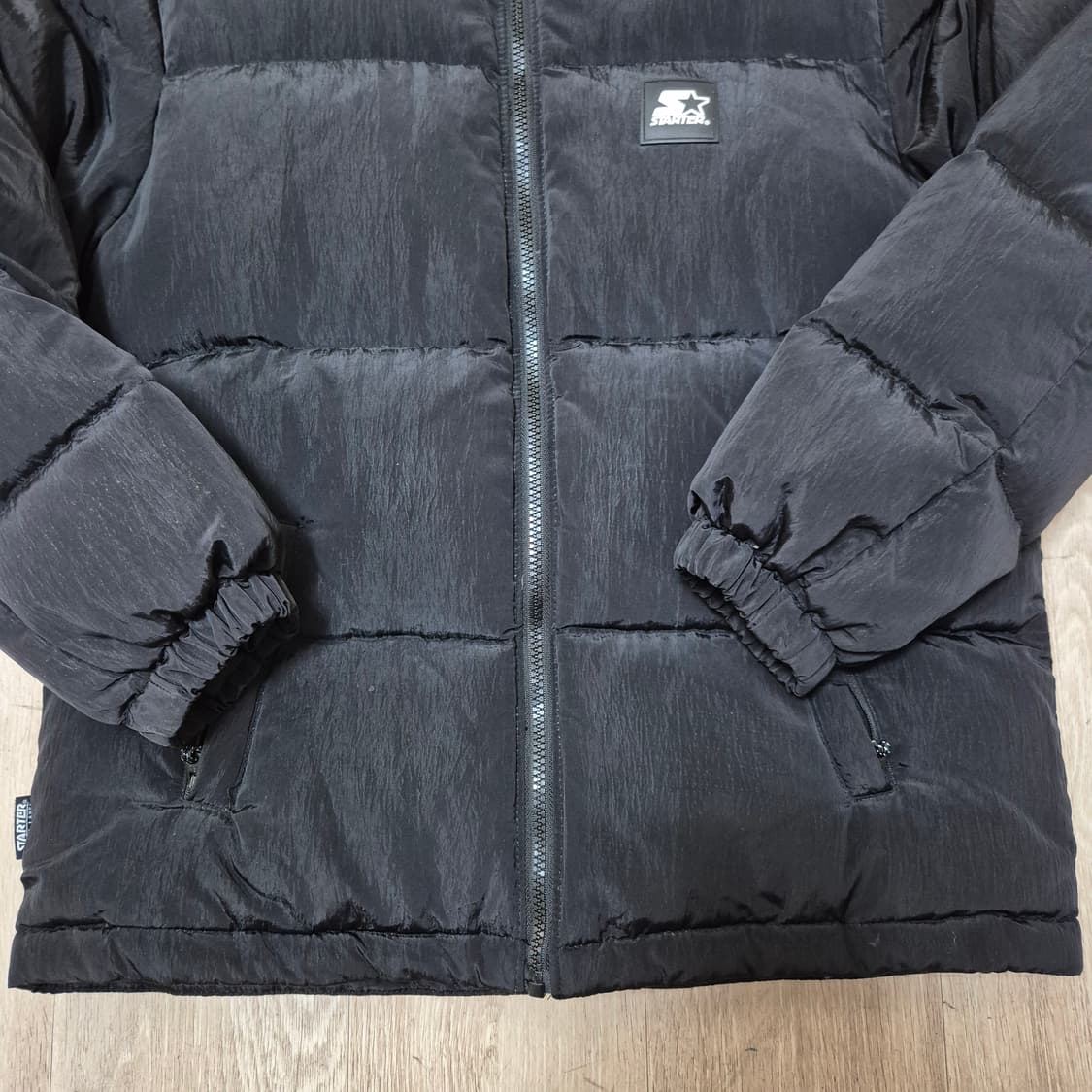 스타터 로고 와펜 덕다운 패딩 상품이미지3
