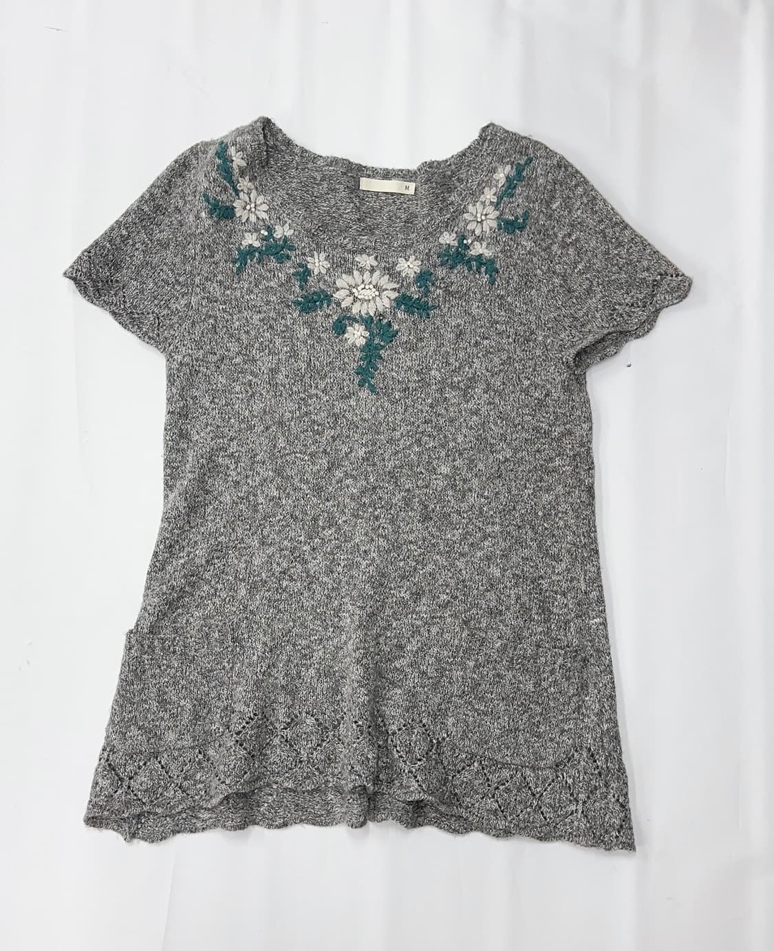 🍀하구미의 모리걸 코디세트🍀 니트 레이어드 원피스 히피 그런지 상품이미지7